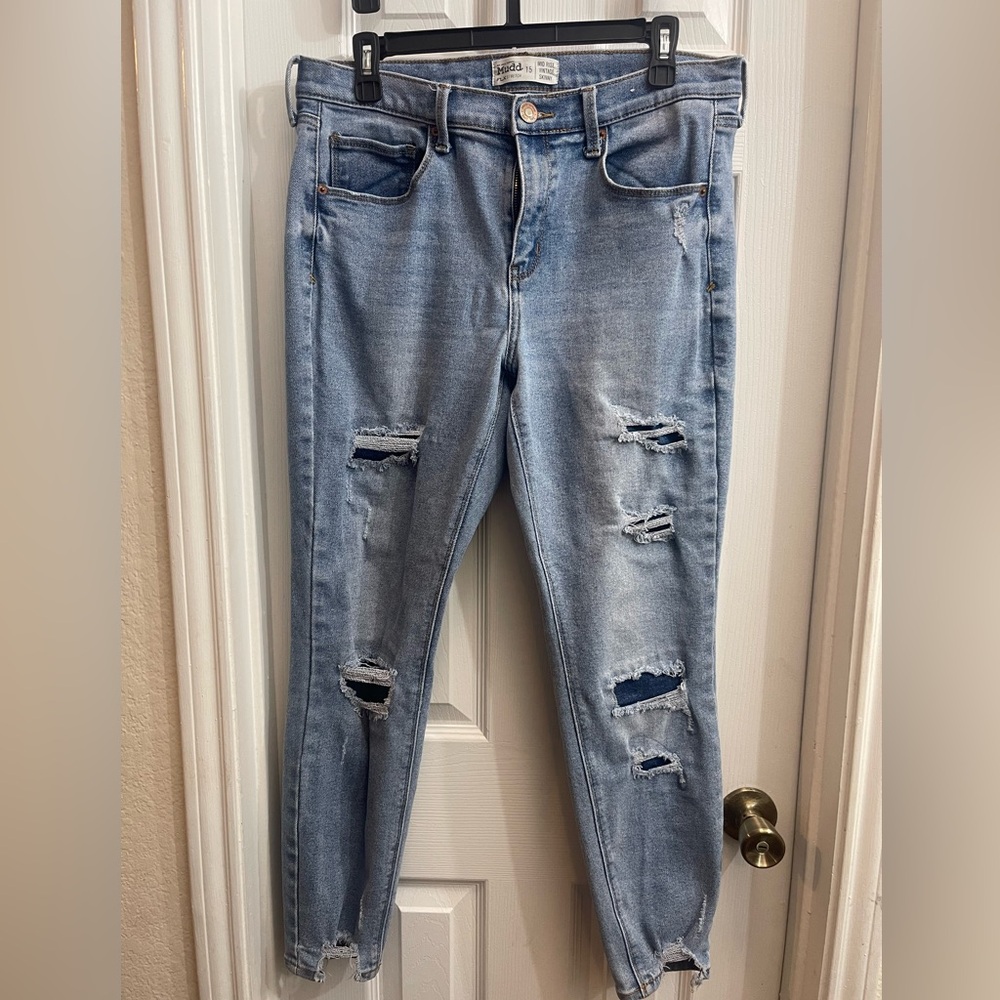 Distressed Light Blue Women's Jeans